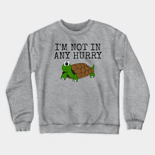 I'm Not In Hurry, Tortoise Father's Day Funny Crewneck Sweatshirt